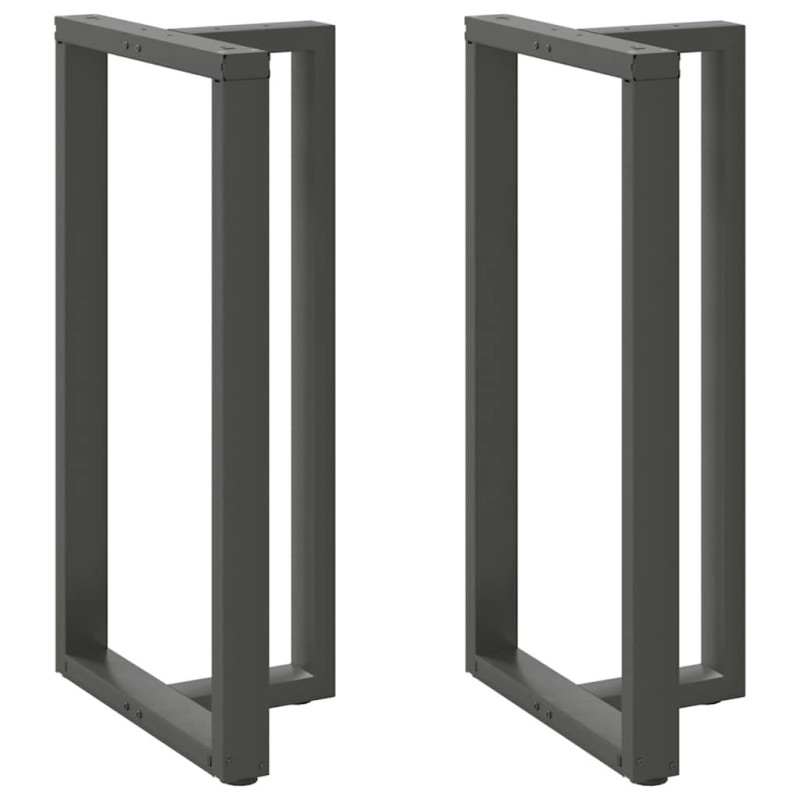 Picioare de masă de bar în formă de T, 2 buc., antracit, 60x35x(110-111) cm, oțel - WOODBB2042 Picioare de masă de bar în formă de T, 2 buc., antracit, 60x35x(110-111) cm, oțel - WOODBB2042