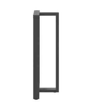 Picioare de masă de bar în formă de T, 2 buc., antracit, 60x35x(110-111) cm, oțel - WOODBB2042