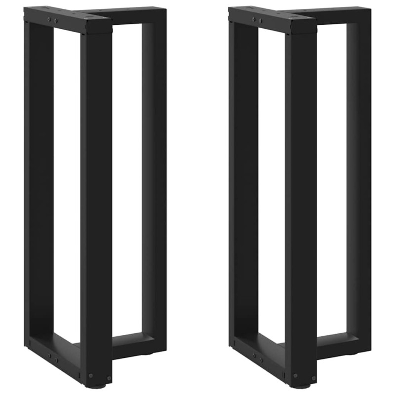 Picioare de masă de bar în formă de T, 2 buc., negru, 50x35x(100-101) cm, oțel - WOODBB2044 Picioare de masă de bar în formă de T, 2 buc., negru, 50x35x(100-101) cm, oțel - WOODBB2044