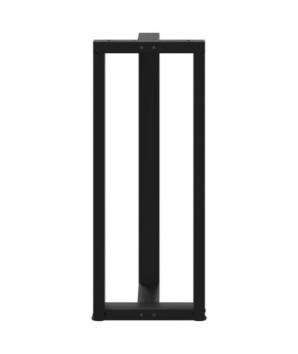 Picioare de masă de bar în formă de T, 2 buc., negru, 50x35x(100-101) cm, oțel - WOODBB2044