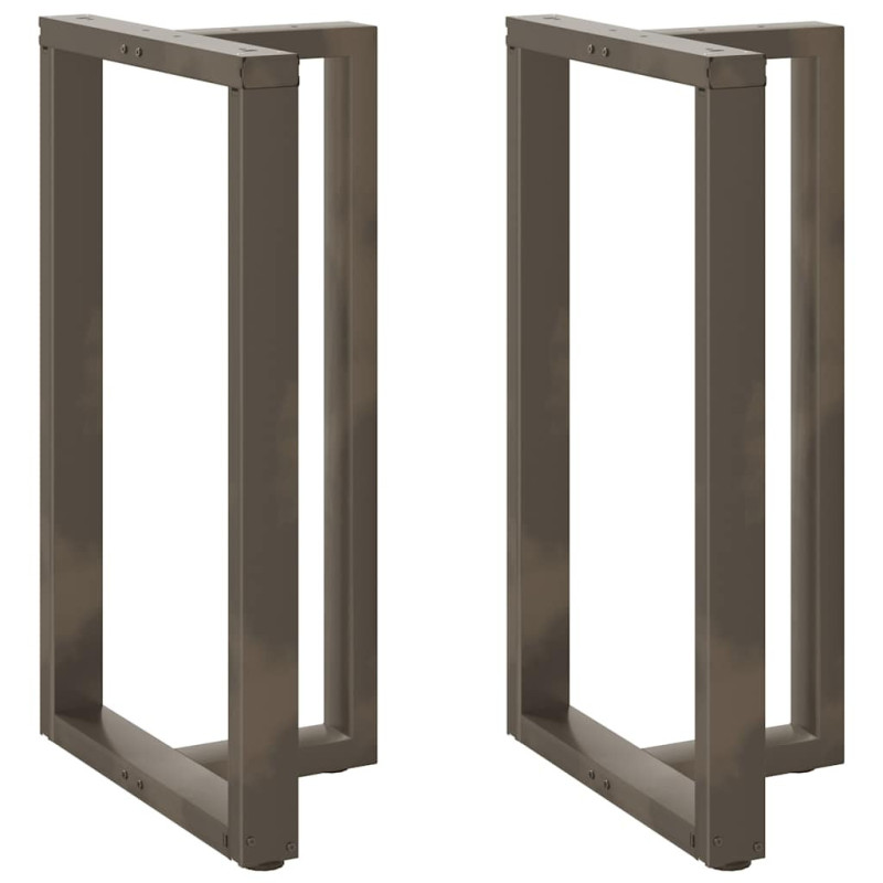 Picioare de masă de bar în formă de T, 2 buc., negru, 60x35x(100-101) cm, oțel - WOODBB2045 Picioare de masă de bar în formă de T, 2 buc., negru, 60x35x(100-101) cm, oțel - WOODBB2045