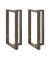 Picioare de masă de bar în formă de T, 2 buc., negru, 60x35x(100-101) cm, oțel - WOODBB2045 Picioare de masă de bar în formă de T, 2 buc., negru, 60x35x(100-101) cm, oțel - WOODBB2045