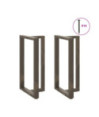 Picioare de masă de bar în formă de T, 2 buc., negru, 60x35x(100-101) cm, oțel - WOODBB2045 Picioare de masă de bar în formă de T, 2 buc., negru, 60x35x(100-101) cm, oțel - WOODBB2045