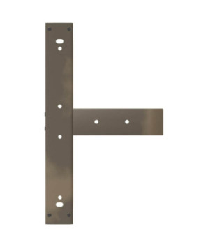 Picioare de masă de bar în formă de T, 2 buc., negru, 60x35x(100-101) cm, oțel - WOODBB2045