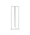 Picioare de masă de bar în formă de T, 2 buc., alb, 40x35x(110-111) cm, oțel - WOODBB2046