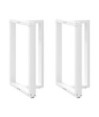 Picioare de masă de bar în formă de T, 2 buc., alb, 60x35x(90-91) cm, oțel - WOODBB2047 Picioare de masă de bar în formă de T, 2 buc., alb, 60x35x(90-91) cm, oțel - WOODBB2047