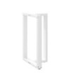Picioare de masă de bar în formă de T, 2 buc., alb, 60x35x(90-91) cm, oțel - WOODBB2047 Picioare de masă de bar în formă de T, 2 buc., alb, 60x35x(90-91) cm, oțel - WOODBB2047
