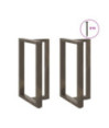 Picioare de masă de bar în formă de T, 2 buc., negru, 60x35x(90-91) cm, oțel - WOODBB2048 Picioare de masă de bar în formă de T, 2 buc., negru, 60x35x(90-91) cm, oțel - WOODBB2048