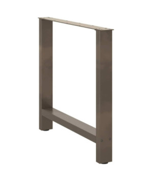 Picioare de masă din oțel natural, 2 buc., 70x(72-73) cm - WOODBB2050