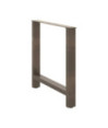 Picioare de masă din oțel natural, 2 buc., 70x(72-73) cm - WOODBB2050