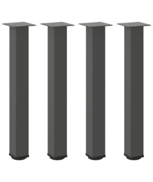 Picioare masă consolă, antracit, 4 buc., 72-74 cm, oțel - WOODBB2051