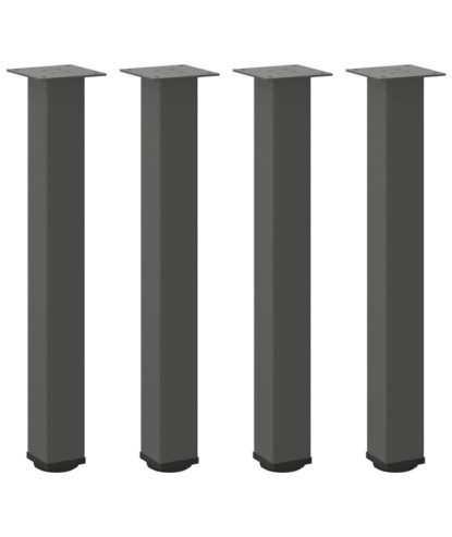Picioare masă consolă, antracit, 4 buc., 72-74 cm, oțel - WOODBB2051