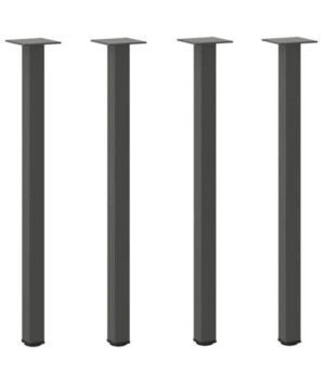 Picioare masă consolă, antracit, 4 buc., 72-74 cm, oțel - WOODBB2052