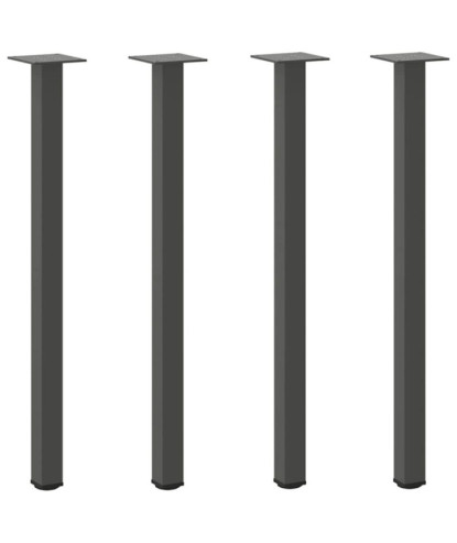 Picioare masă consolă, antracit, 4 buc., 72-74 cm, oțel - WOODBB2052
