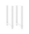Picioare de masă de bar, albe, 2 buc., 60x(100-101) cm, oțel - WOODBB2053 Picioare de masă de bar, albe, 2 buc., 60x(100-101) cm, oțel - WOODBB2053