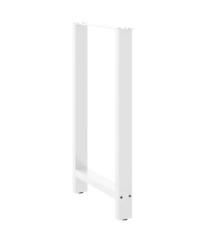 Picioare de masă de bar, albe, 2 buc., 60x(100-101) cm, oțel - WOODBB2053