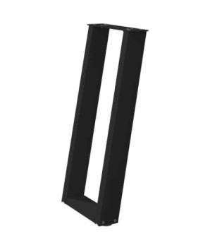 Picioare de masă consolă în formă de U, 2 buc., negru, 28x(72-73) cm, oțel - WOODBB2055