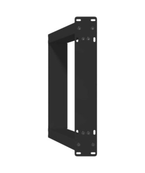 Picioare de masă consolă în formă de U, 2 buc., negru, 28x(72-73) cm, oțel - WOODBB2055