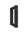 Picioare de masă consolă în formă de U, 2 buc., negru, 28x(72-73) cm, oțel - WOODBB2055