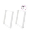 Picioare de masă în formă de U, 2 buc., alb, 80x(72-73) cm, oțel - WOODBB2056 Picioare de masă în formă de U, 2 buc., alb, 80x(72-73) cm, oțel - WOODBB2056