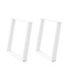Picioare de masă în formă de U, 2 buc., alb, 80x(72-73) cm, oțel - WOODBB2056 Picioare de masă în formă de U, 2 buc., alb, 80x(72-73) cm, oțel - WOODBB2056