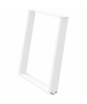 Picioare de masă în formă de U, 2 buc., alb, 80x(72-73) cm, oțel - WOODBB2056
