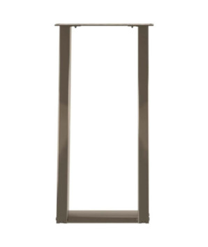 Picioare de masă consolă în formă de U, 2 buc., oțel natural, 38x(72-73) cm - WOODBB2058