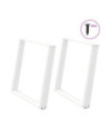 Picioare de masă în formă de U, 2 buc., alb, 100 x (72-73) cm, oțel - WOODBB2059 Picioare de masă în formă de U, 2 buc., alb, 100 x (72-73) cm, oțel - WOODBB2059