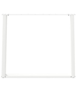 Picioare de masă în formă de U, 2 buc., alb, 100 x (72-73) cm, oțel - WOODBB2059