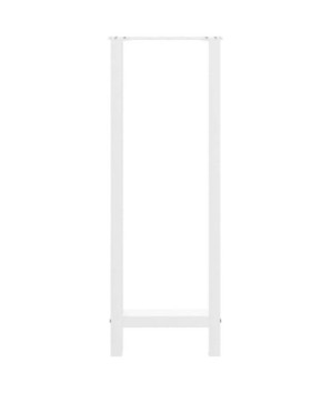 Picioare de masă de bar, albe, 2 buc., 50x(110-111) cm, oțel - WOODBB2060