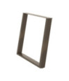 Picioare de masă în formă de U, 2 buc., oțel natural, 100 x (72-73) cm - WOODBB2062