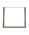 Picioare de masă în formă de U, 2 buc., oțel natural, 100 x (72-73) cm - WOODBB2062