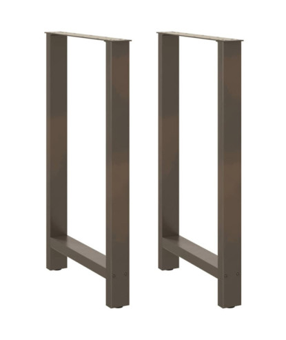 Picioare de masă de bar, oțel natural, 2 buc., 60 x (100-101) cm, oțel - WOODBB2063