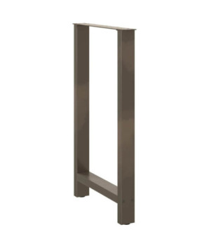 Picioare de masă de bar, oțel natural, 2 buc., 60 x (100-101) cm, oțel - WOODBB2063