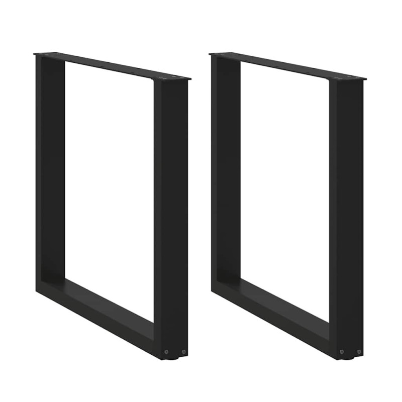 Picioare de masă în formă de U, 2 buc., negru, 90x(72-73) cm, oțel - WOODBB2066 Picioare de masă în formă de U, 2 buc., negru, 90x(72-73) cm, oțel - WOODBB2066