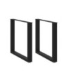 Picioare de masă în formă de U, 2 buc., negru, 90x(72-73) cm, oțel - WOODBB2066 Picioare de masă în formă de U, 2 buc., negru, 90x(72-73) cm, oțel - WOODBB2066