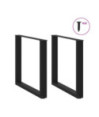 Picioare de masă în formă de U, 2 buc., negru, 90x(72-73) cm, oțel - WOODBB2066 Picioare de masă în formă de U, 2 buc., negru, 90x(72-73) cm, oțel - WOODBB2066