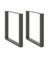 Picioare de masă în formă de U, 2 buc., antracit, 80x(72-73) cm, oțel - WOODBB2067 Picioare de masă în formă de U, 2 buc., antracit, 80x(72-73) cm, oțel - WOODBB2067