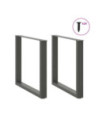 Picioare de masă în formă de U, 2 buc., antracit, 80x(72-73) cm, oțel - WOODBB2067 Picioare de masă în formă de U, 2 buc., antracit, 80x(72-73) cm, oțel - WOODBB2067