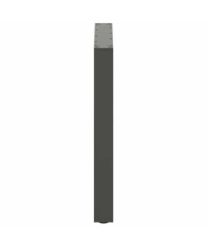 Picioare de masă în formă de U, 2 buc., antracit, 80x(72-73) cm, oțel - WOODBB2067