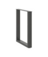Picioare de masă în formă de U, 2 buc., antracit, 70x(72-73) cm, oțel - WOODBB2068