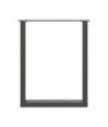 Picioare de masă în formă de U, 2 buc., antracit, 70x(72-73) cm, oțel - WOODBB2068