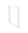 Picioare de masă în formă de U, 3 buc., alb, 90x(72-73) cm, oțel - WOODBB2070