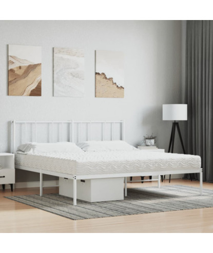 Saltea din spumă, alb, 160x200 cm, duritate H2 H3 - WOODBB2075