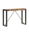 Masă consolă, 110 x 35 x 76 cm, lemn reciclat, cu aspect industrial - WOODBB224
