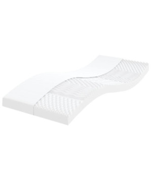 Saltea din spumă, alb, 90x200 cm, duritate 7 zone 20 ILD - WOODBB2076
