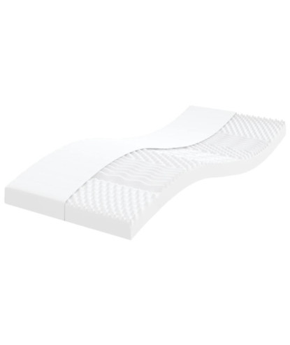 Saltea din spumă, alb, 90x200 cm, duritate 7 zone 20 ILD - WOODBB2076