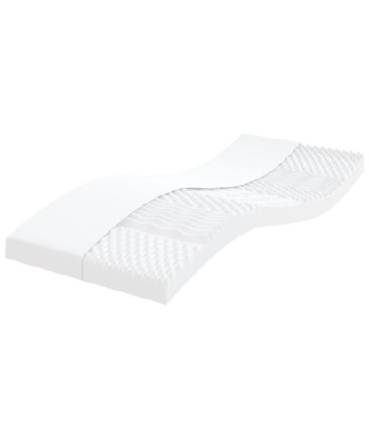 Saltea din spumă, alb, 90x190 cm, duritate 7 zone 20 ILD - WOODBB2077