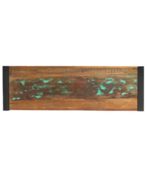 Masă consolă, 110 x 35 x 76 cm, lemn reciclat, cu aspect industrial - WOODBB224