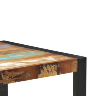 Masă consolă, 110 x 35 x 76 cm, lemn reciclat, cu aspect industrial - WOODBB224